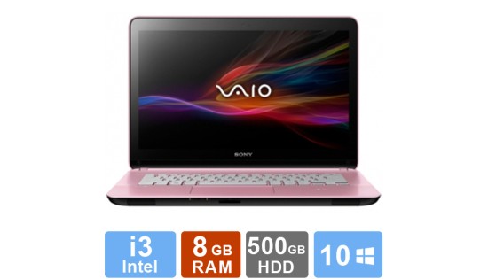 Sony Vaio SVF14327SHP Touch Screen - i3 - 8GB - 500GB - Pink