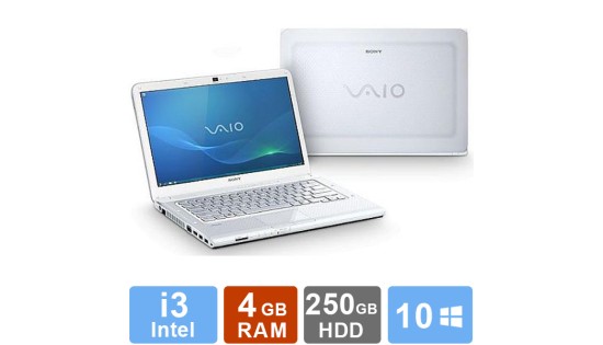 Sony Vaio VPCCA2S1E - i3 - 4GB - 250GB - White Sony Vaio VPCCA2S1E - i3 - 4GB - 250GB - White