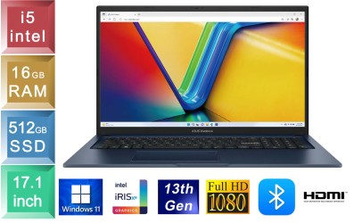 Asus VivoBook X1704V - i5 - 16GB RAM - 512GB SSD