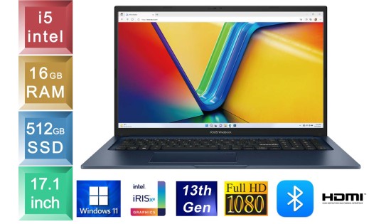 Asus VivoBook X1704V - i5 - 16GB RAM - 512GB SSD