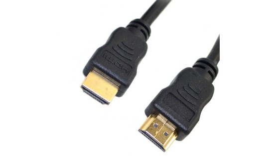 Καλώδιο HDMI 1.4 A Αρσενικό σε A Αρσενικό Gold 1m Μαύρο