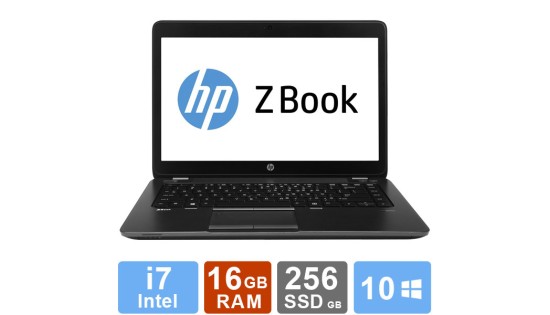 HP Zbook 14 G1 - i7 - 16GB RAM - 256GB SSD