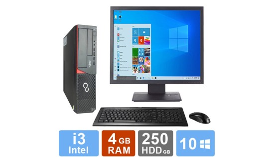 Desktop Set Fujitsu Esprimo E700 - i3 - 4GB RAM - 250GB HDD