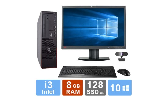 Desktop Set Fujitsu Esprimo E700 - i3 - 8GB RAM - 128GB SSD