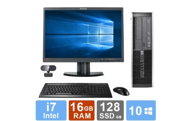 Desktop Set HP EliteDesk 8300 - i7 - 16GB RAM - 128GB SSD