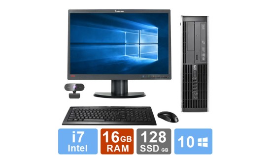 Desktop Set HP EliteDesk 8300 - i7 - 16GB RAM - 128GB SSD Desktop Set HP EliteDesk 8300 - i7 - 16GB RAM - 128GB SSD