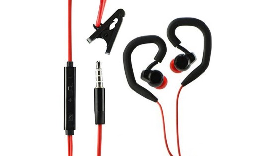 HF BlueStar Sport Earphones SP80 - Μαύρα - Κόκκινο