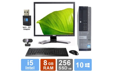 Desktop Set Dell Optiplex 790 - i5 - 8GB RAM - 256GB SSD