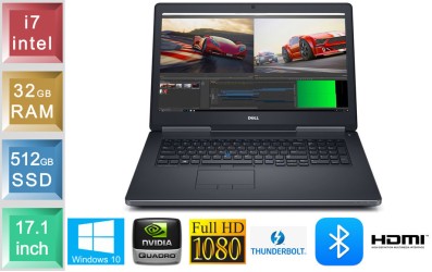 Dell Precision 7720 - i7 - 32GB RAM - 512GB SSD