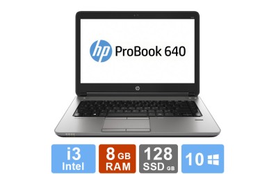 HP Probook 640 G1 - i3 - 8GB RAM - 128GB SSD