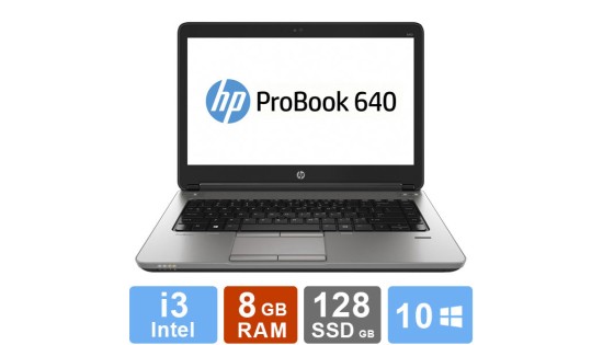 HP Probook 640 G1 - i3 - 8GB RAM - 128GB SSD HP Probook 640 G1 - i3 - 8GB RAM - 128GB SSD