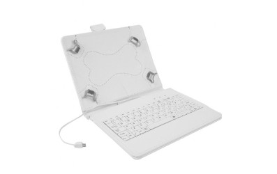 Case with keyboard for Tablet 10" - White