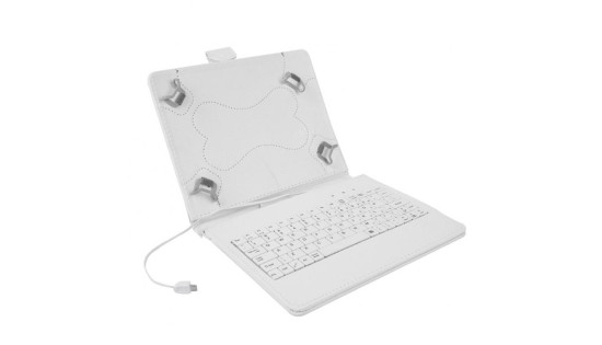 Case with keyboard for Tablet 10" - White