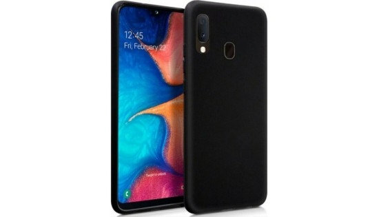 Cellect Galaxy A20e - Silicone θήκη - Black