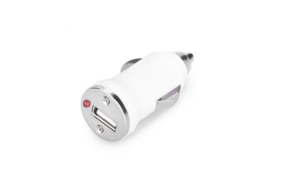Car charger Mini Single Usb 1A - White