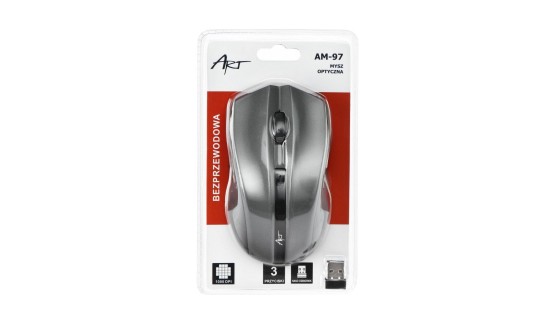 Wireless mouse AM-97 - Grey Wireless mouse AM-97 - Grey