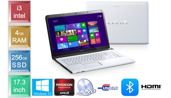 Sony Vaio SVE1711L1EW - i3 - 4GB RAM - 256GB SSD - White Sony Vaio SVE1711L1EW - i3 - 4GB RAM - 256GB SSD - White