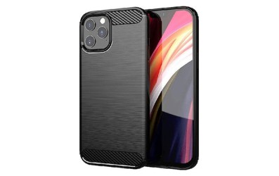 Futeral Forcell CARBON for iPhone 12 Pro Max - Μαύρη