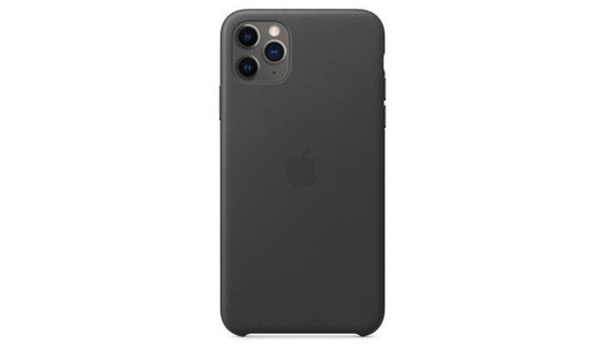 Apple iPhone 11 Pro Max - Leather Case - MX0E2ZM - Black