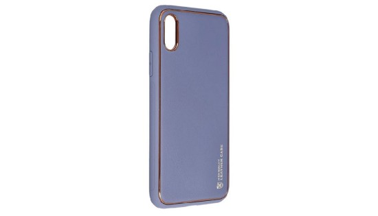 Forcell Leather Case for iPhone X - Blue