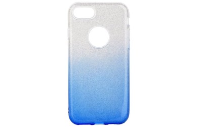 Forcell Shining Case for iPhone 7/8 - Clear/Blue