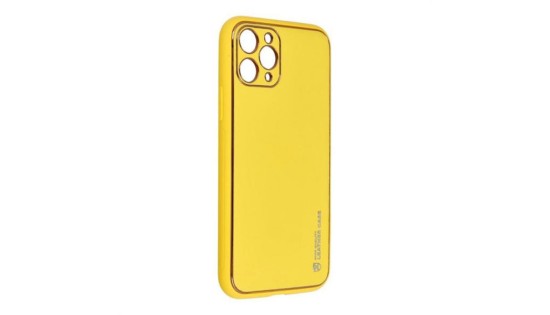 Δερμάτινη θήκη Forcell για IPHONE 11 Pro - Yellow