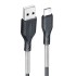FORCELL Carbon cable USB to Type C QC3.0 3A CB-02B black 1 meter