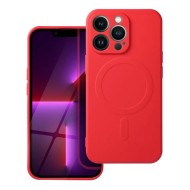Silicone Mag Cover case for iPhone 13 Pro - Red
