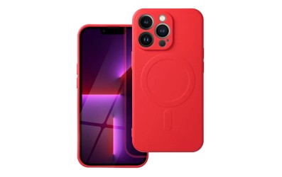 Silicone Mag Cover case για iPhone 13 Pro - Red