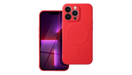 Silicone Mag Cover case for iPhone 13 Pro - Red