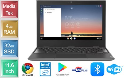 Lenovo Chromebook 100e 11.6" - 32GB SSD