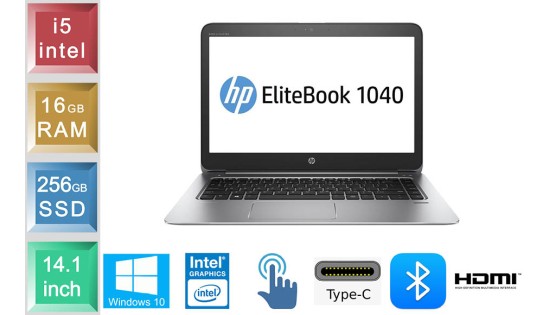 HP Elitebook Folio 1040 G3 - i5 - 16GB RAM - 256GB SSD HP Elitebook Folio 1040 G3 - i5 - 16GB RAM - 256GB SSD