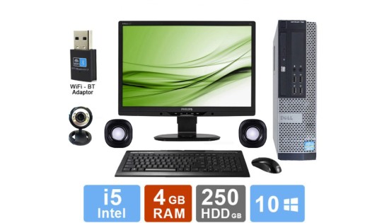 Desktop Set Dell Optiplex 790 - i5 - 4GB RAM - 250GB HDD Desktop Set Dell Optiplex 790 - i5 - 4GB RAM - 250GB HDD