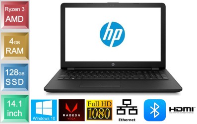 HP Notebook 14 - Ryzen 3 - 4GB RAM - 128GB SSD