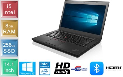 Lenovo ThinkPad T460 - i5 - 8GB RAM - 256GB SSD