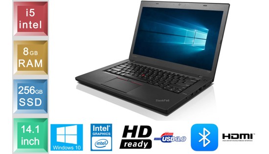 Lenovo ThinkPad T460 - i5 - 8GB RAM - 256GB SSD