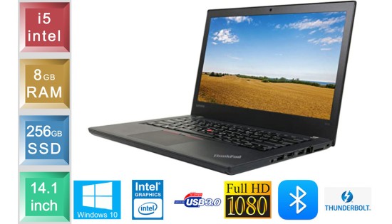Lenovo ThinkPad T470 -  i5 - 8GB RAM - 256GB SSD