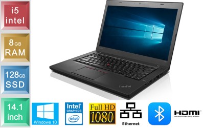 Lenovo ThinkPad T460 - i5 - 8GB RAM - 128GB SSD