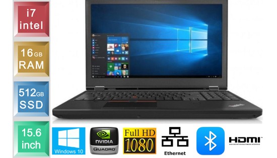 Lenovo ThinkPad P50 - i7 - 16GB RAM - 512GB SSD