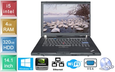 Lenovo ThinkPad T61p - 2GB RAM - 120GB HDD