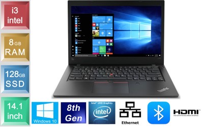 Lenovo ThinkPad L480 - i3 - 8GB RAM - 128GB SSD
