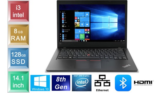 Lenovo ThinkPad L480 - i3 - 8GB RAM - 128GB SSD Lenovo ThinkPad L480 - i3 - 8GB RAM - 128GB SSD