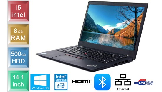 Lenovo ThinkPad T460 - i5 - 8GB RAM - 500GB HDD Lenovo ThinkPad T460 - i5 - 8GB RAM - 500GB HDD