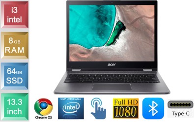 Acer Chromebook Spin 13 CP713 - i3 - 8GB RAM - 64GB SSD  - Touchscreen