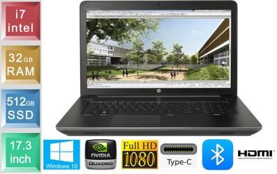 HP Zbook 17 G2 - i7 - 32GB RAM - 512GB SSD