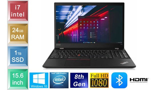 Lenovo ThinkPad T590 - i7 - 24GB RAM - 1TB SSD
