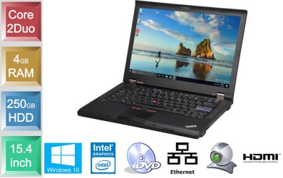 Lenovo ThinkPad T61 - 4GB RAM - 250GB HDD