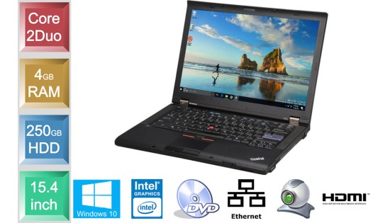 Lenovo ThinkPad T61 - 4GB RAM - 250GB HDD