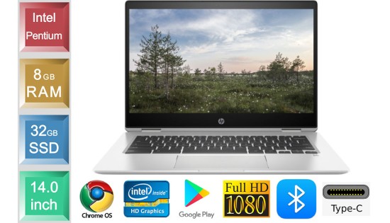 HP Chromebook x360 14 G1 - 8GB RAM - 32GB SSD - Touchscreen