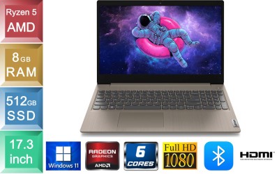 Lenovo ideapad 3 17ALC6 - Ryzen 5 - 8GB RAM - 512GB SSD